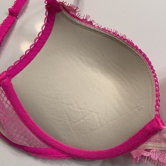 Victoria's Secret Dream Angels Push-up Bra Pink Floral 32D - Picture 10 of 15